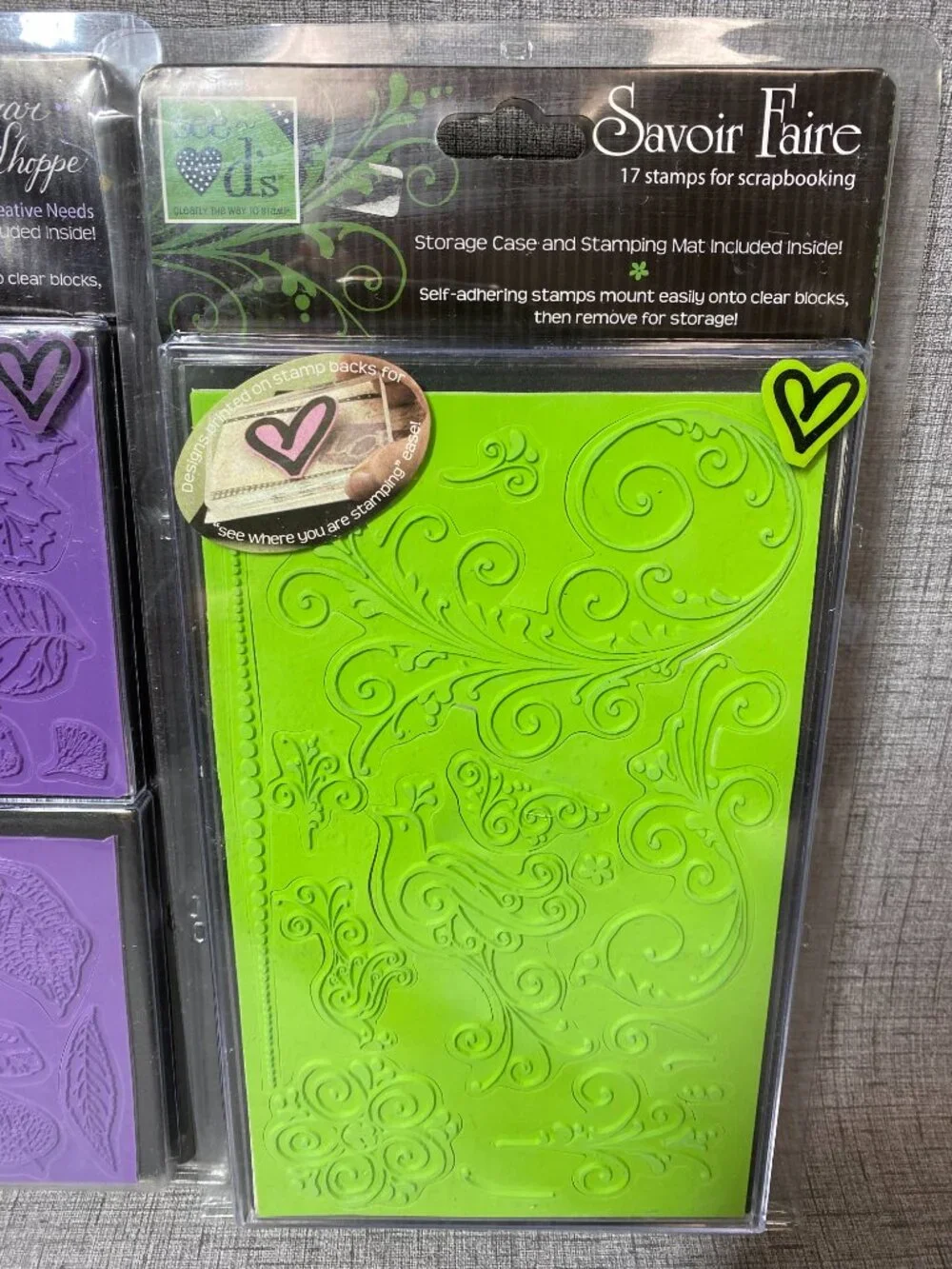 D's Sugar Shoppe Rubber Cling Stamp Sets 3Pc Lot New Old Stock 2007
